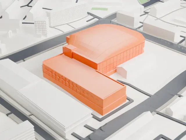 Mytishchi Arena model, South view