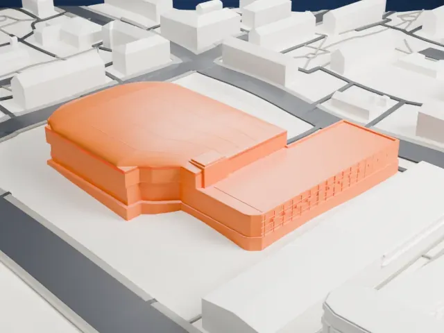 Mytishchi Arena model, West view