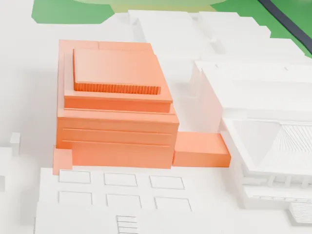 Nanjing Museum model, South view