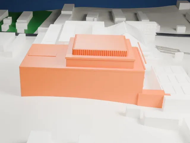 Nanjing Museum model, West view