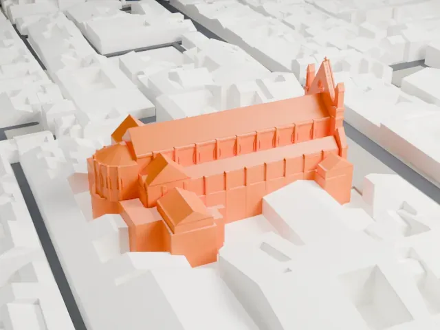 Naples Cathedral model, North view