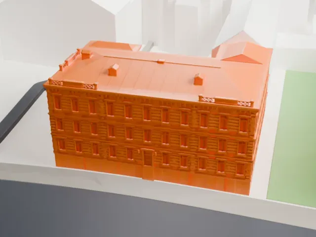 National Academy of Sciences of Ukraine model, East view
