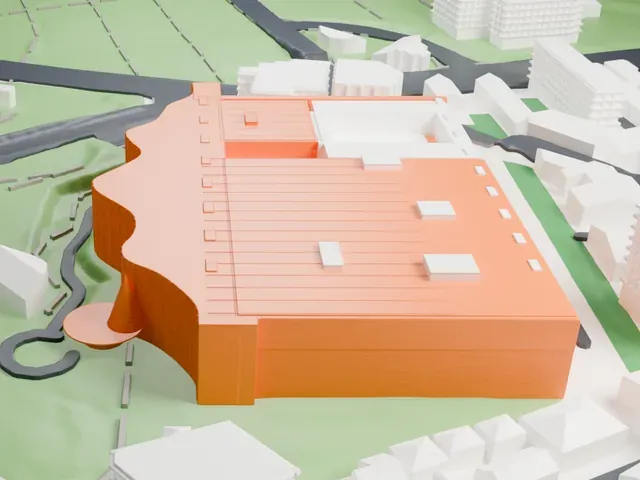 National Art Center, Tokyo model, East view