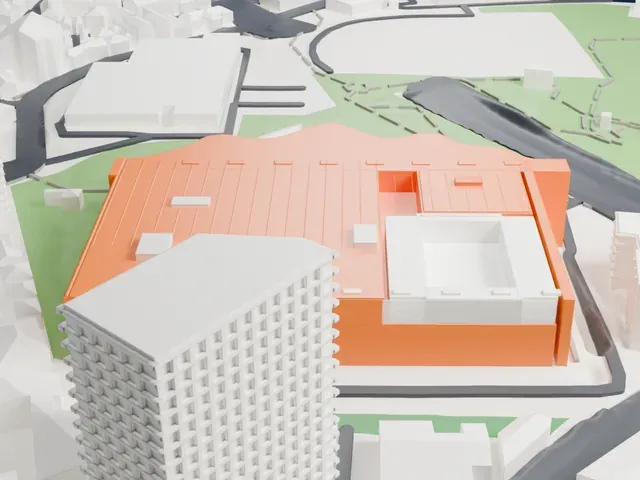 National Art Center, Tokyo model, North view