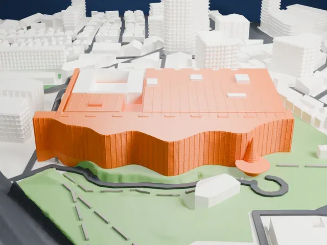 National Art Center, Tokyo model, South view