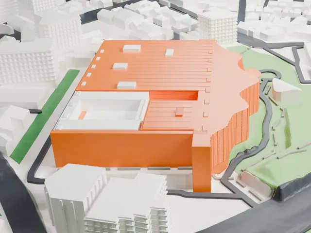 National Art Center, Tokyo model, West view