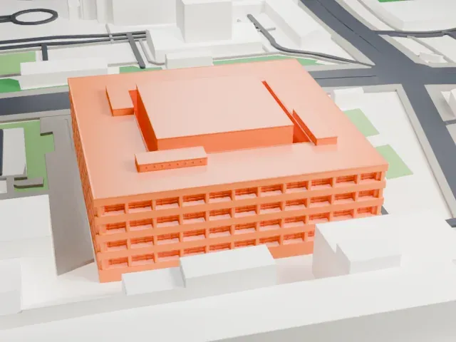 National Diet Library model, North view