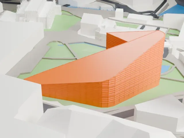 National Football Museum model, East view