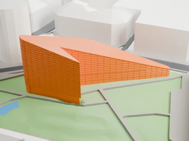 National Football Museum model, West view