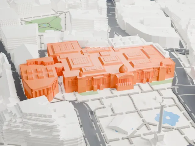 National Gallery model, South view