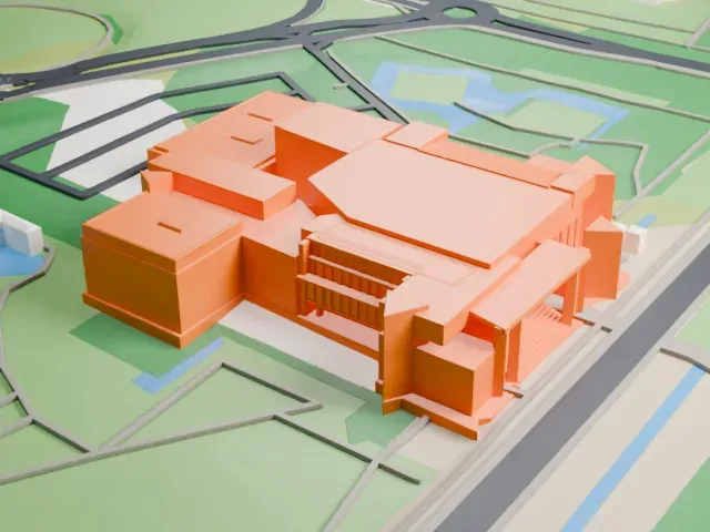 National Gallery of Australia model, North view