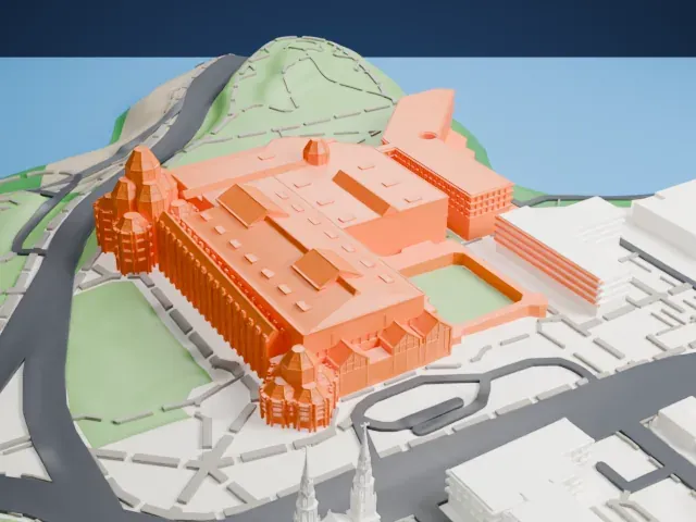 National Gallery of Canada model, East view