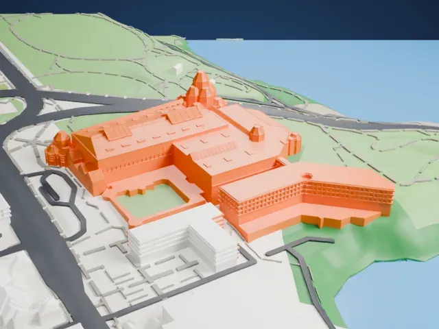 National Gallery of Canada model, North view
