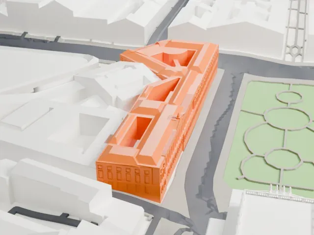 National Library of Russia model, South view