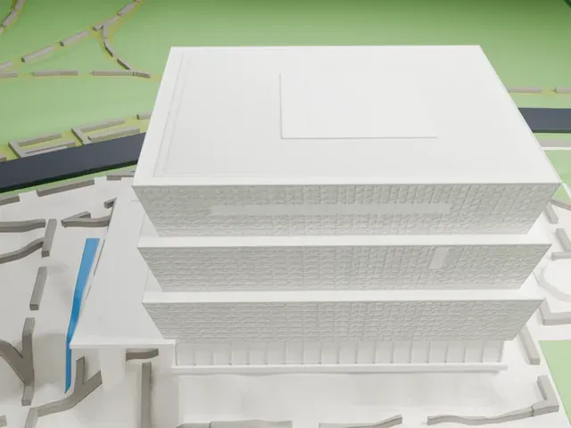 National Museum of African American History and Culture model, East view