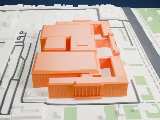 National Museum of China model, North view