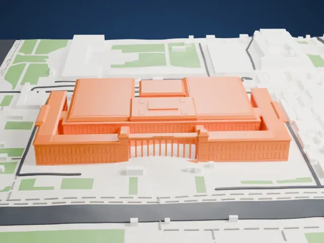 National Museum of China model, West view