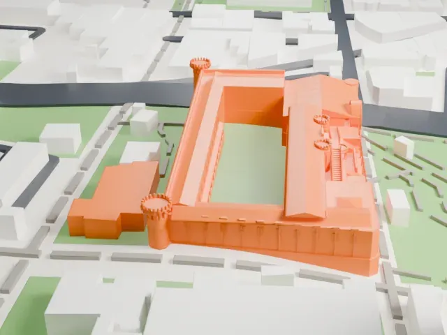 National Museum of Costa Rica model, North view