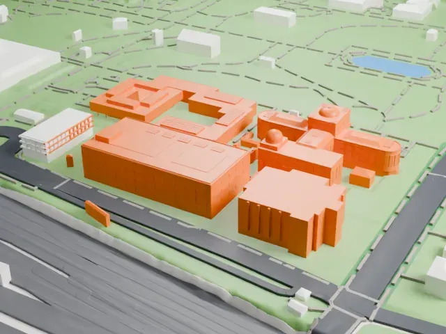 National Museum of Nature and Science model, East view