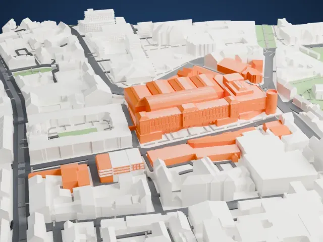 National Museum of Scotland model, North view
