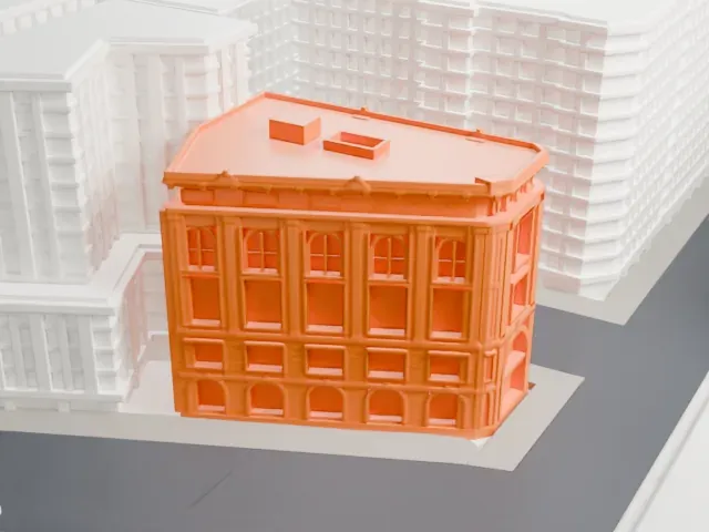 National Museum of Women in the Arts model, North view