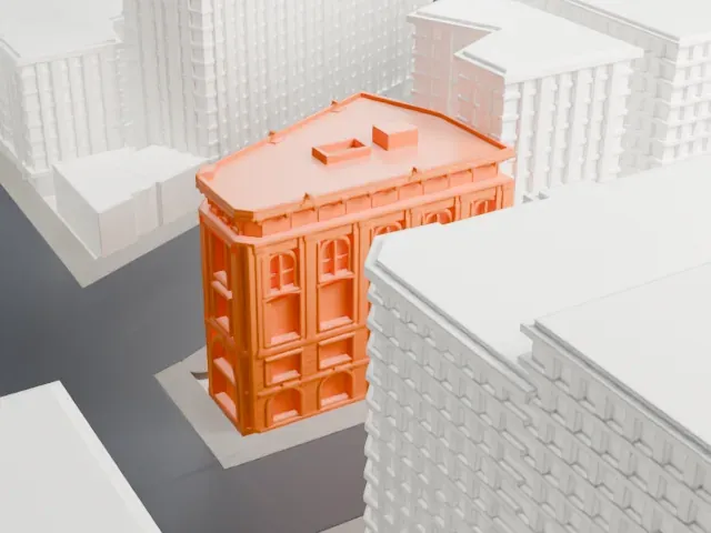 National Museum of Women in the Arts model, South view