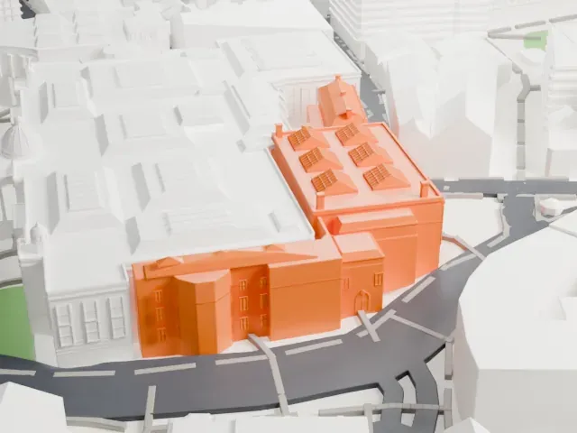 National Portrait Gallery model, East view