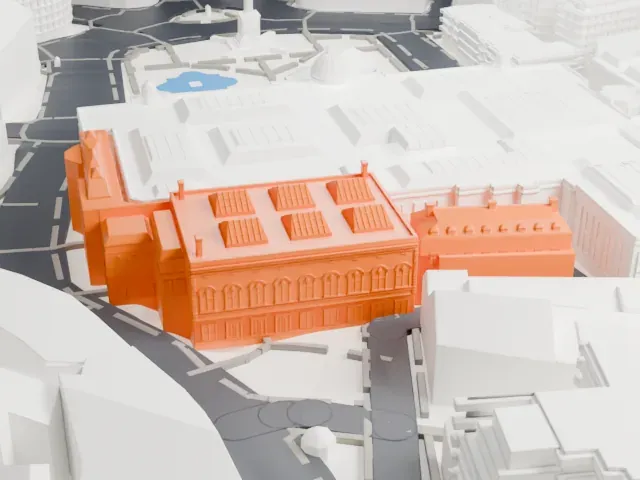 National Portrait Gallery model, North view