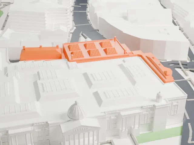 National Portrait Gallery model, South view