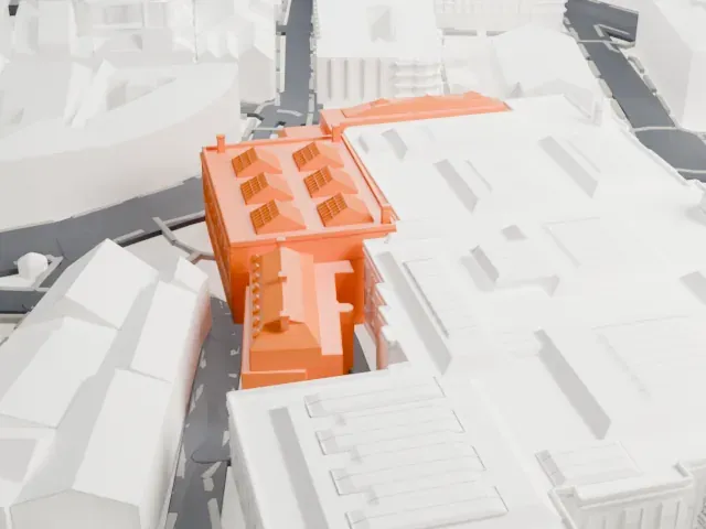 National Portrait Gallery model, West view