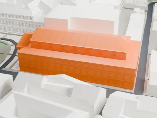 National Theatre (Munich) model, South view
