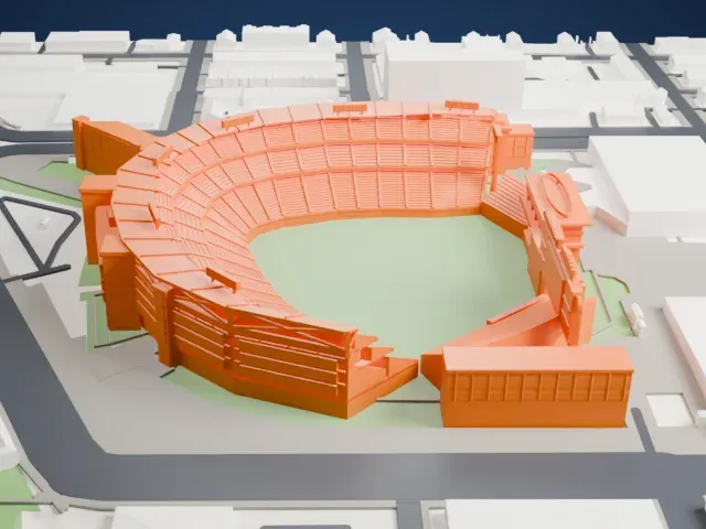 Nationals Park model, East view