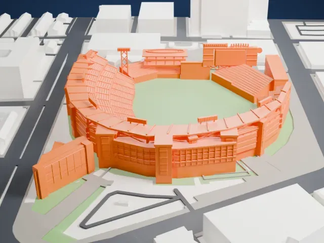 Nationals Park model, South view