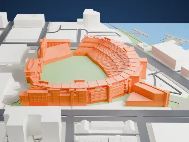 Nationals Park model, West view