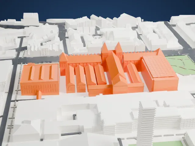 Natural History Museum model, North view