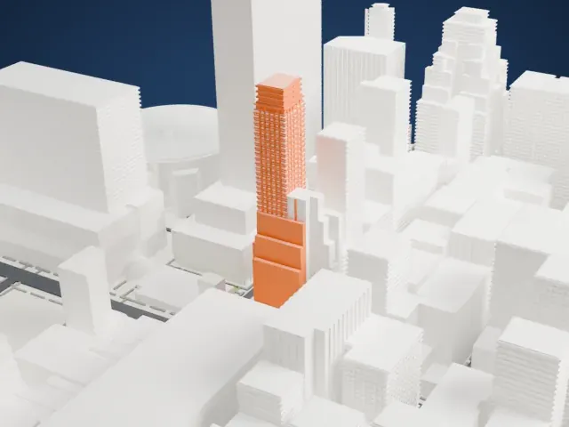 Nelson Tower model, East view