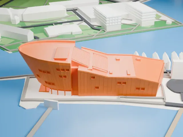 NEMO (museum) model, West view