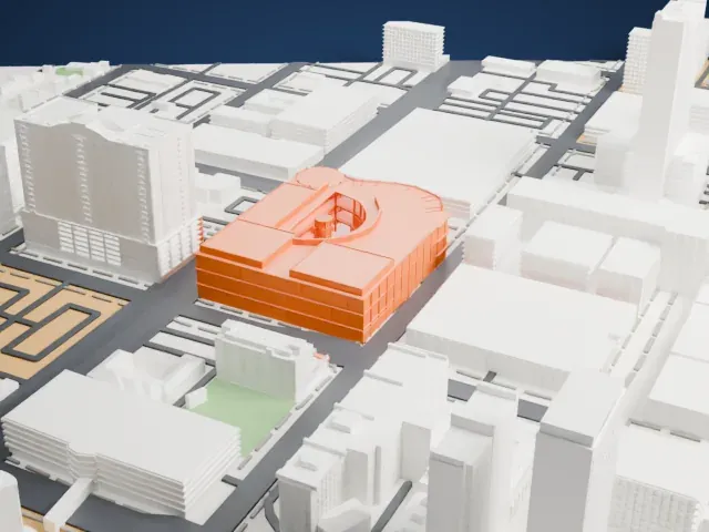 Neonopolis model, North view
