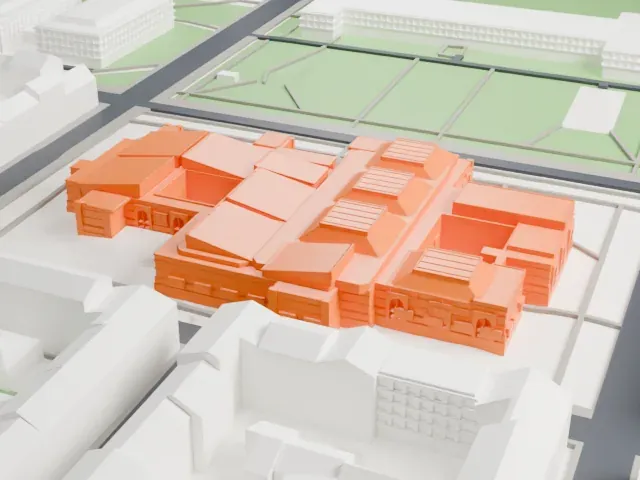 Neue Pinakothek model, North view
