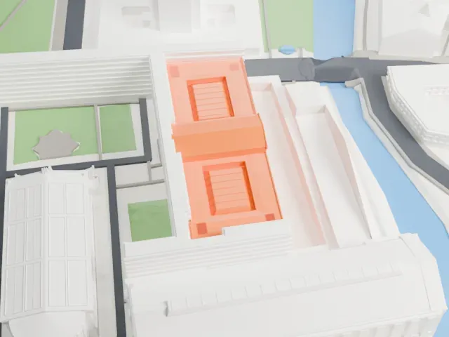 Neues Museum model, North view