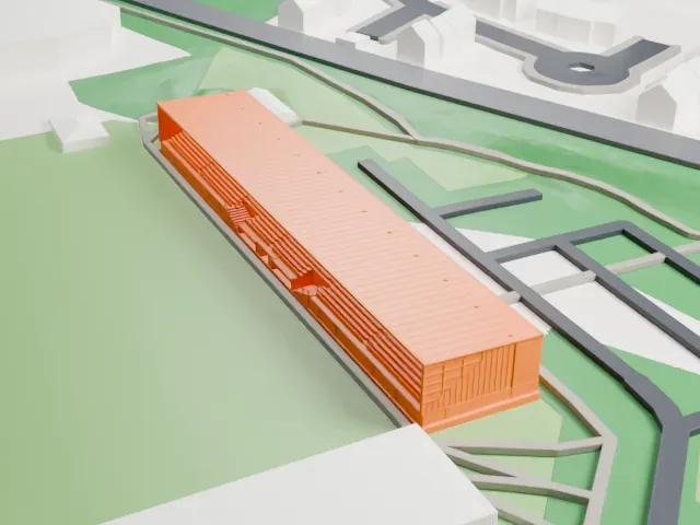 New Douglas Park model, North view