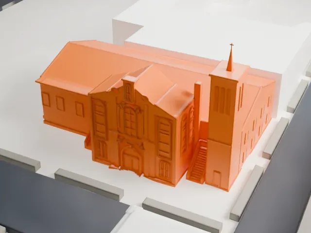 New Hope Baptist Church, Newark model, North view