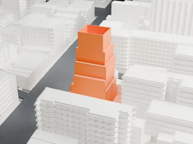 New Museum model, South view