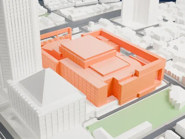 New National Theatre Tokyo model, North view