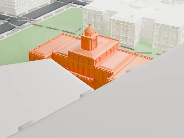 New York City Hall model, South view