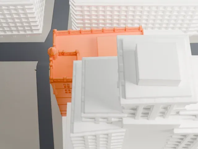 New York Life Insurance Building model, East view
