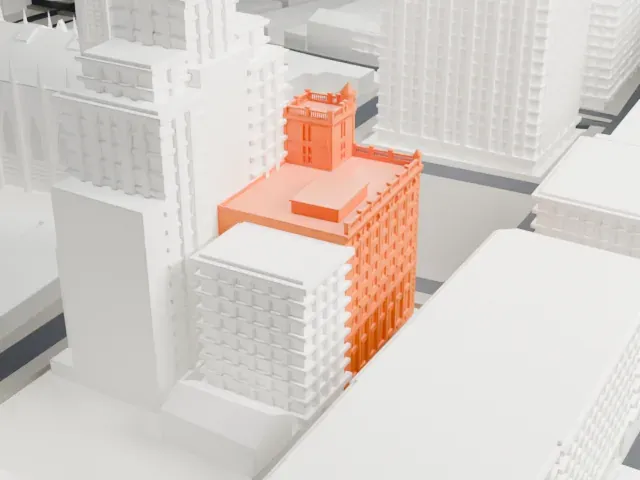 New York Life Insurance Building model, North view