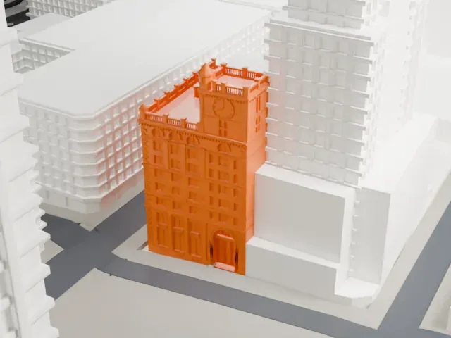 New York Life Insurance Building model, South view