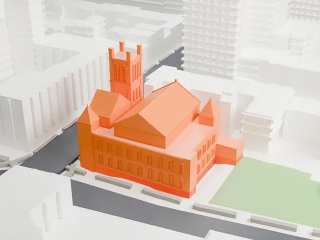 Next Step Community Church model, North view