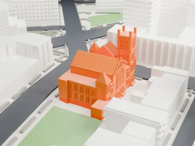 Next Step Community Church model, West view
